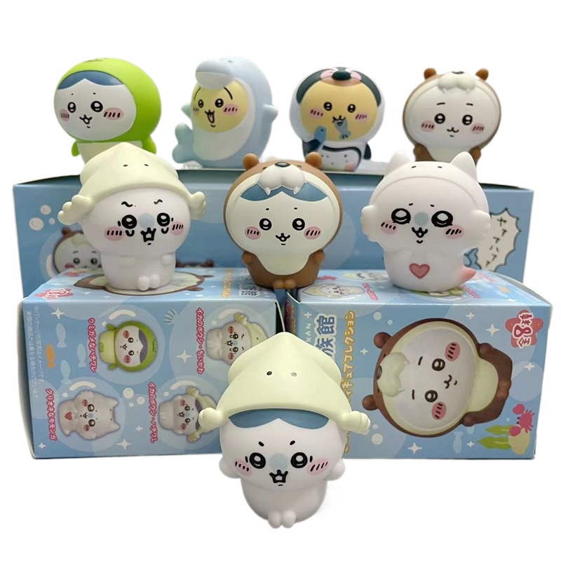 Aquarium And Marine - Набор из 8 фигурок Kawaii Chiikawa