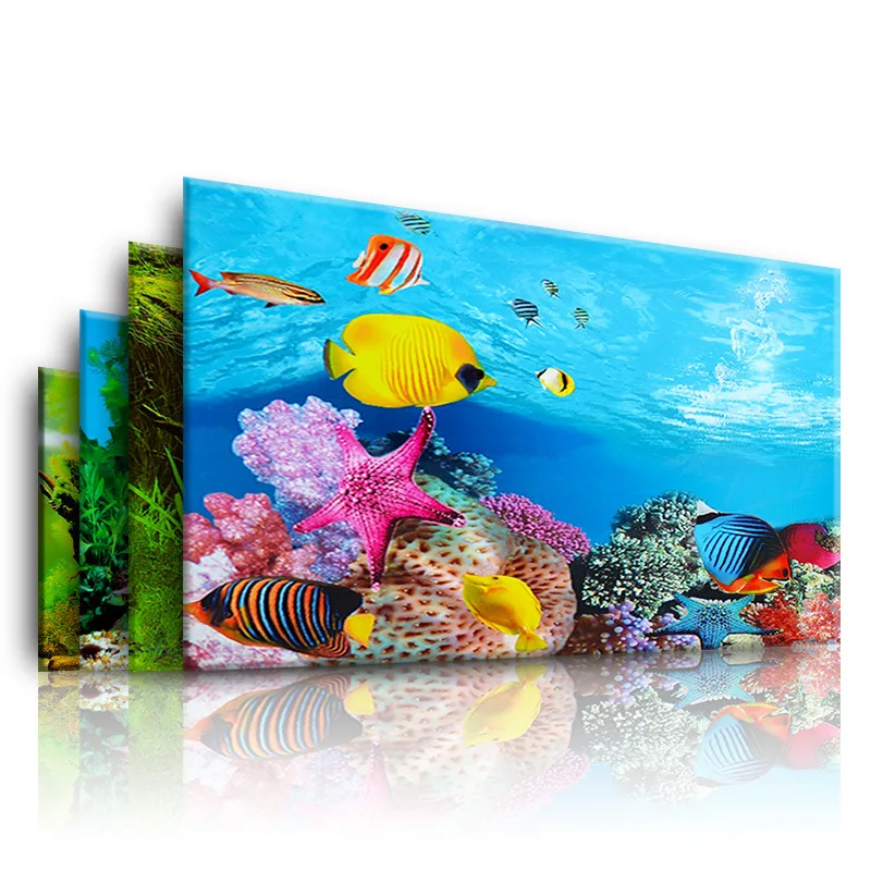 Marine Aquarium Hobby - Фон для аквариума, 3d наклейка, постер,
