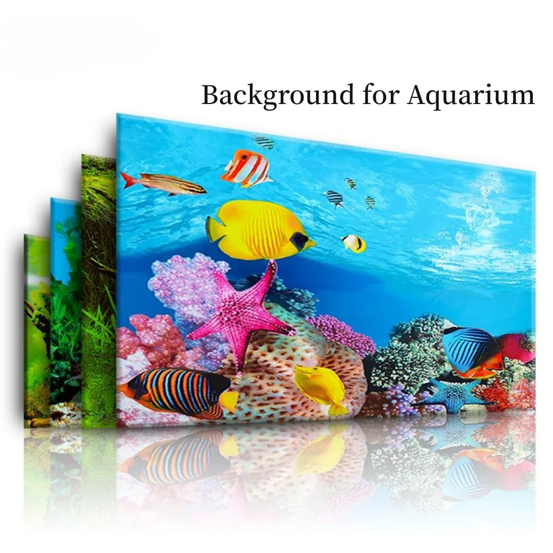 Marine Aquarium Hobby - Фон для аквариума, 3D наклейка, украшение