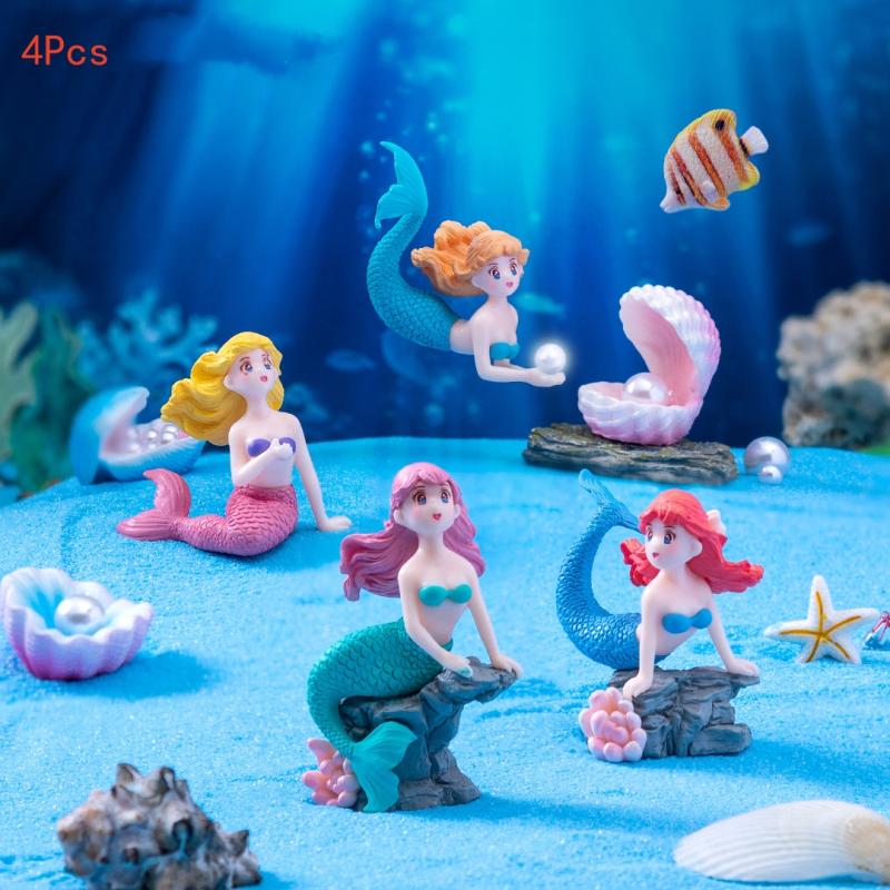 Набор из 4 пластиковых миниатю – обзор и цена Marine Aquarium Hobby