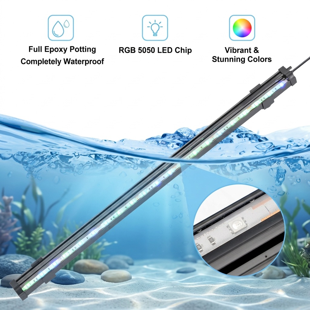 USB LED-лампа для аквариума с  – обзор и цена Marine Aquarium Led